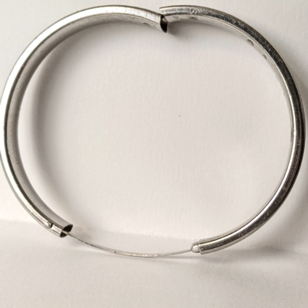 Sterling Silver Turquoise Bangle -Marked - image 2